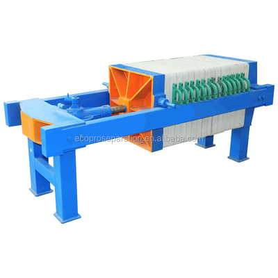 Pressa di filtraggio manuale a piastra quadrata 4m2 per il trattamento delle acque reflue