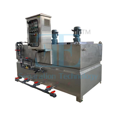 Sistema di dosaggio polimerico touch screen 2000L/H con controllo PLC