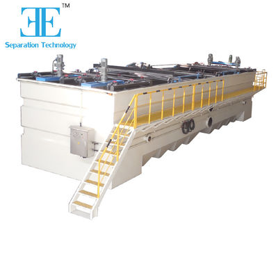 Compatto flottazione dell'aria disciolta con controllo automatico elettrico PLC Siemens Piccola impronta 0,55kw Potenza dell'agitatore flocculatore