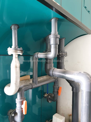 Sistema di elettrocoagulazione industriale SUS 304 per trattamento acque reflue 40 m3/h