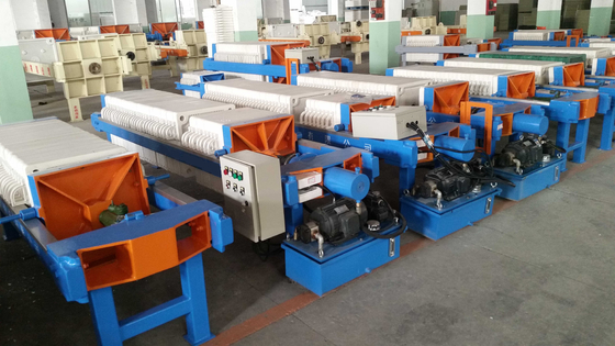 Pressa di filtraggio idraulica manuale 6m2 per disidratazione di fanghi 220V-415V