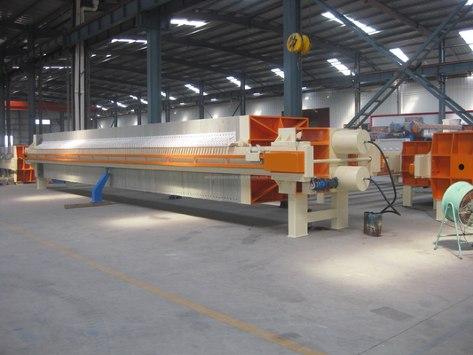 Pressa di filtraggio idraulica manuale 6m2 per disidratazione di fanghi 220V-415V